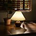 Wooden Pleated Table Lamp - DWHOME