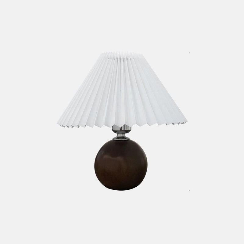 Wooden Pleated Table Lamp-DWHOME