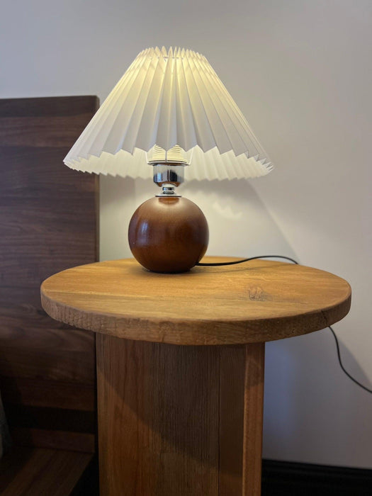 Wooden Pleated Table Lamp - DWHOME