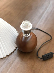 Wooden Pleated Table Lamp-DWHOME