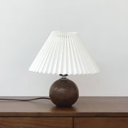 Wooden Pleated Table Lamp-DWHOME