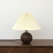 Wooden Pleated Table Lamp-DWHOME