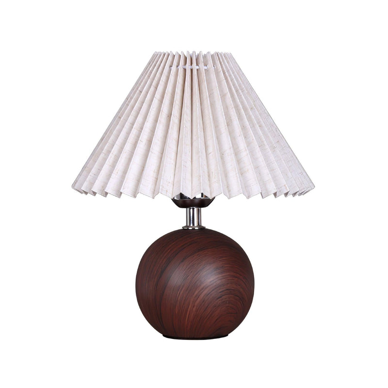 Wooden Pleated Table Lamp-DWHOME