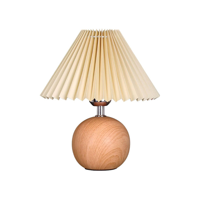 Wooden Pleated Table Lamp - DWHOME