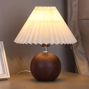 Wooden Pleated Table Lamp-DWHOME