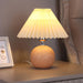 Wooden Pleated Table Lamp - DWHOME