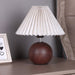 Wooden Pleated Table Lamp - DWHOME