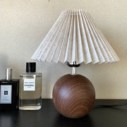 Wooden Pleated Table Lamp-DWHOME