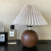 Wooden Pleated Table Lamp - DWHOME