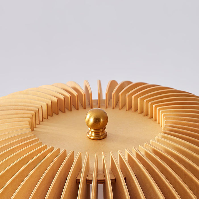 Wooden Pumpkin Floor Lamp-DWHOME