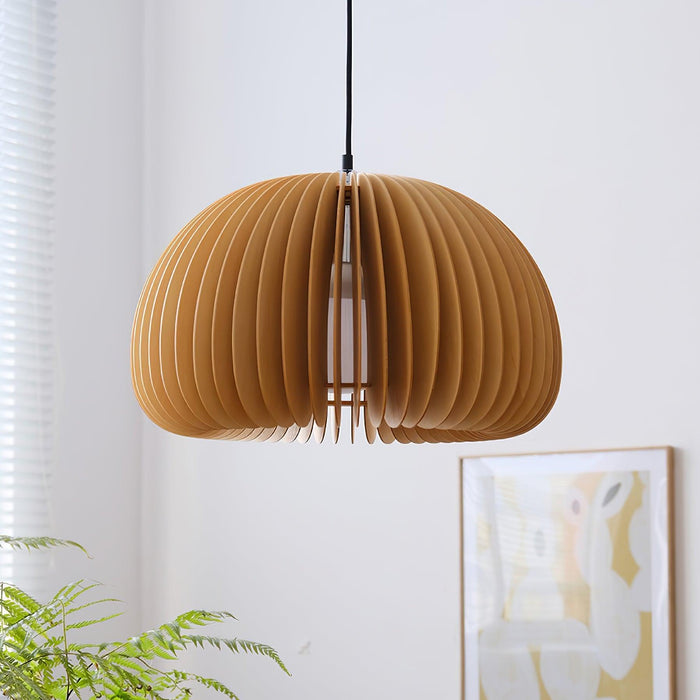 Wooden Pumpkin Pendant Lamp-DWHOME