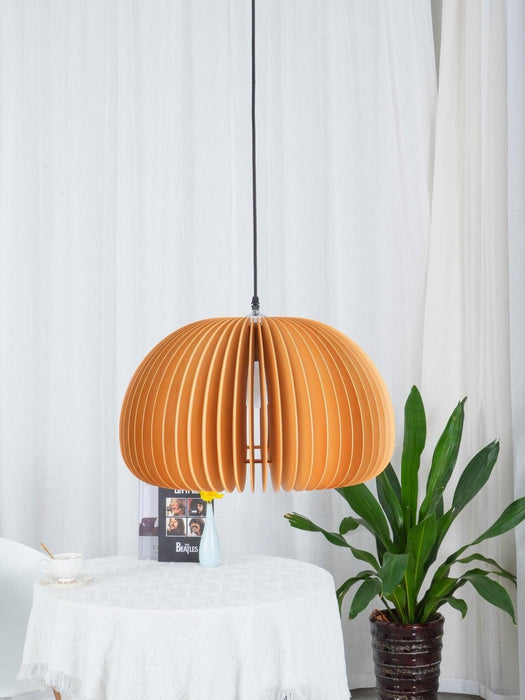 Wooden Pumpkin Pendant Lamp-DWHOME
