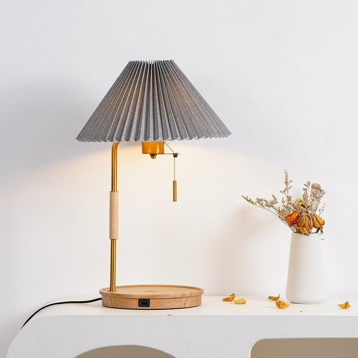 Wooden Retro Table Lamp-DWHOME