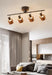 Wooden Adjustable Spot Ceiling Lamp.