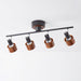 Wooden Adjustable Spot Ceiling Lamp - Vakkerlight