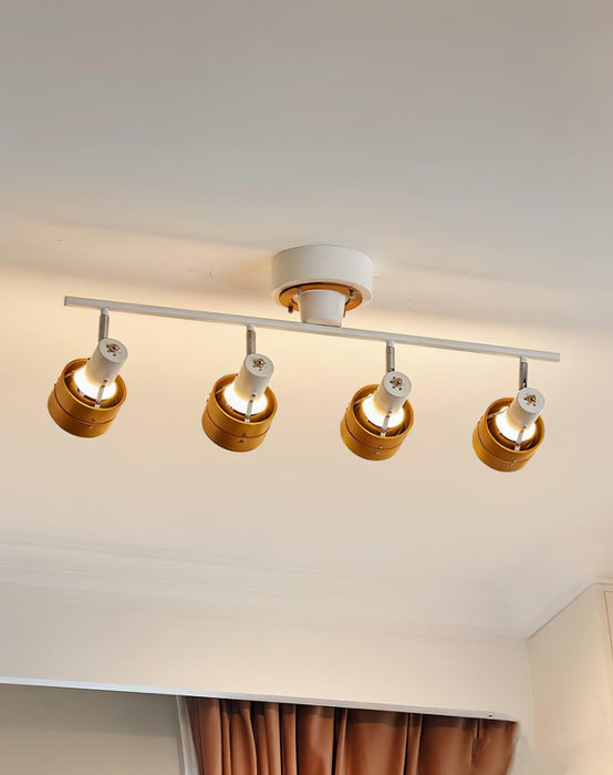 Wooden Adjustable Spot Ceiling Lamp - DWHOME