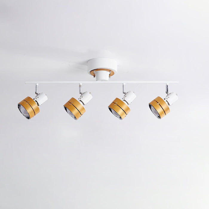 Wooden Adjustable Spot Ceiling Lamp - DWHOME