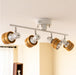 Wooden Adjustable Spot Ceiling Lamp - DWHOME