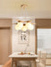 Wooden Star With Glass Chandelier-DWHOME