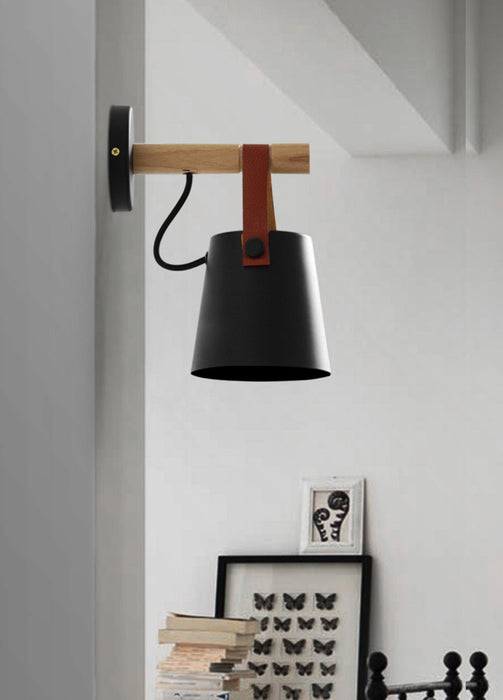 Wooden Conical Wall Light - DWHOME