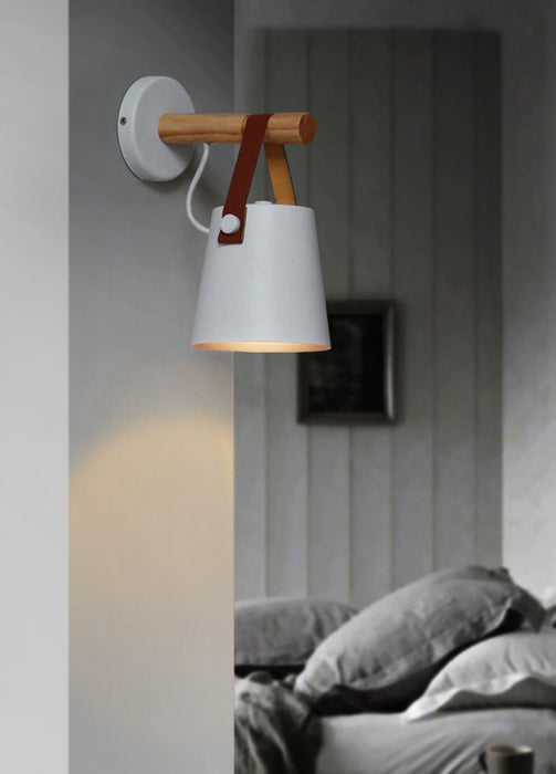 Wooden Conical Wall Light - DWHOME