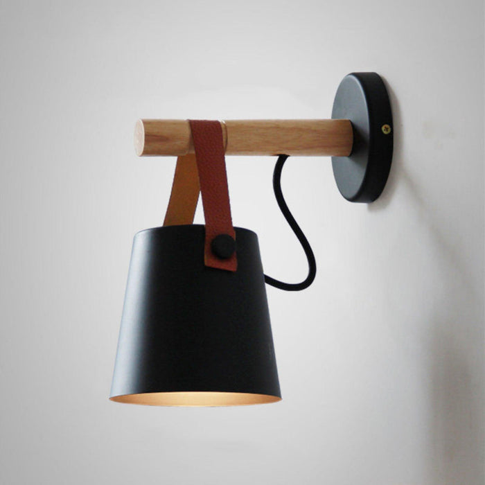 Wooden Conical Wall Light - DWHOME