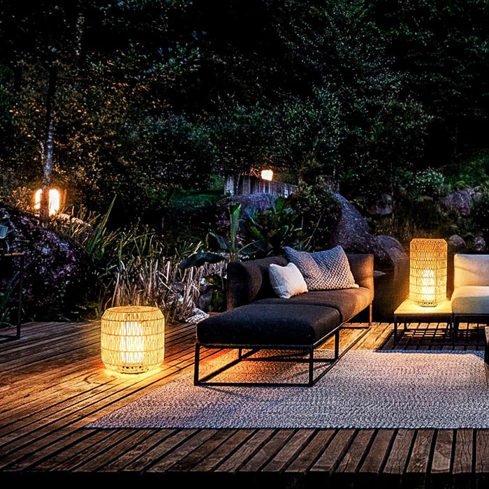 Woven Rattan Outdoor Lamp - DWHOME