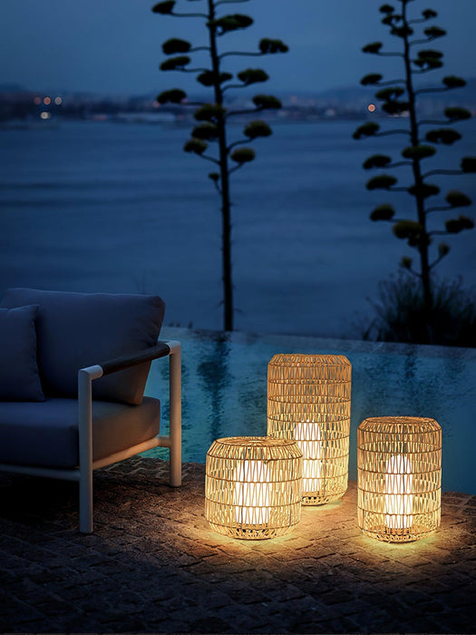 Woven Rattan Outdoor Lamp - DWHOME