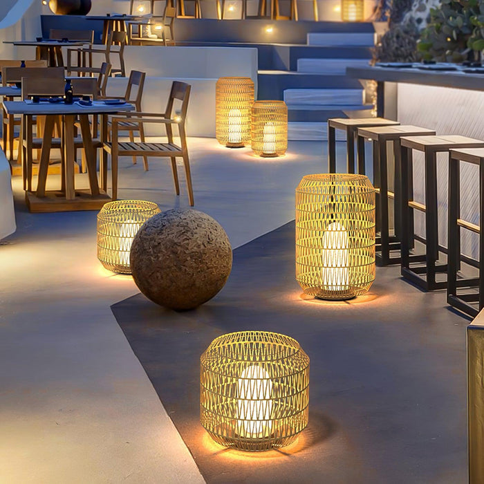 Woven Rattan Outdoor Lamp - DWHOME