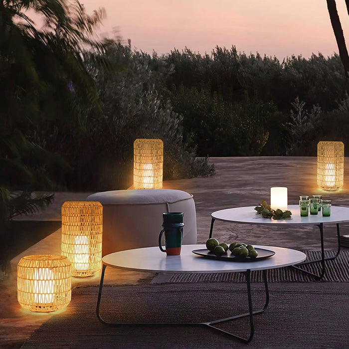 Woven Rattan Outdoor Lamp - DWHOME