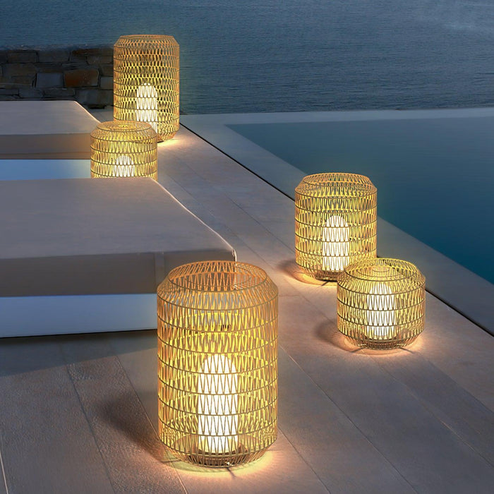 Woven Rattan Outdoor Lamp - DWHOME