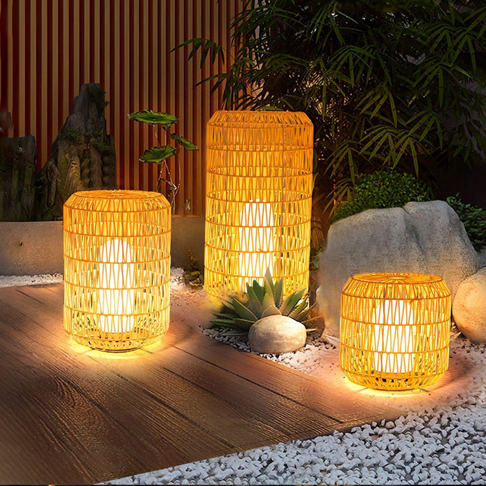 Woven Rattan Outdoor Lamp - DWHOME