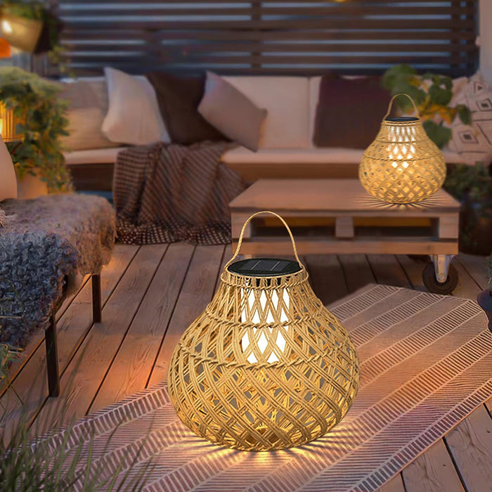 Woven Sphere Lantern Outdoor Lamp - DWHOME