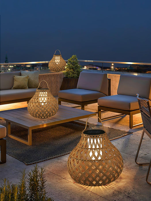 Woven Sphere Lantern Outdoor Lamp - DWHOME