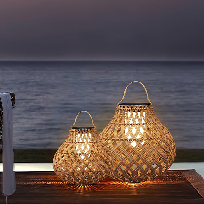 Woven Sphere Lantern Outdoor Lamp - DWHOME