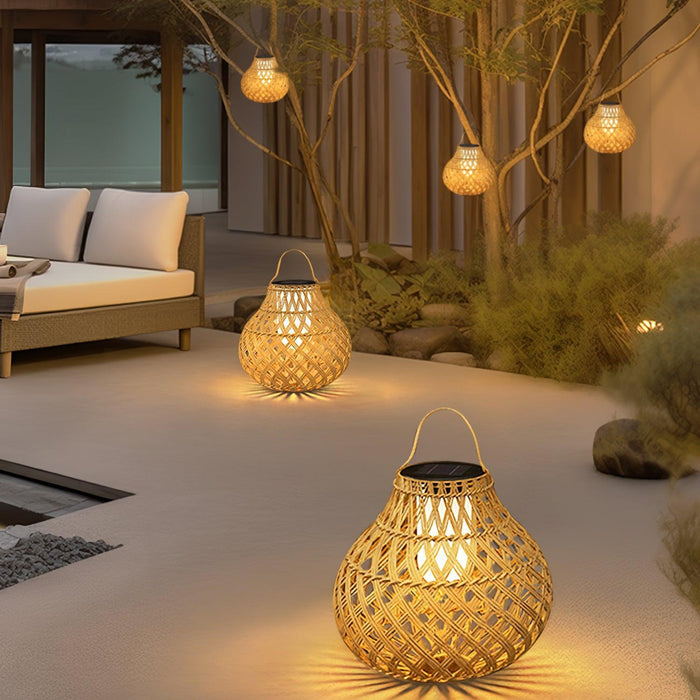 Woven Sphere Lantern Outdoor Lamp - DWHOME