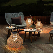Woven Sphere Lantern Outdoor Lamp-DWHOME