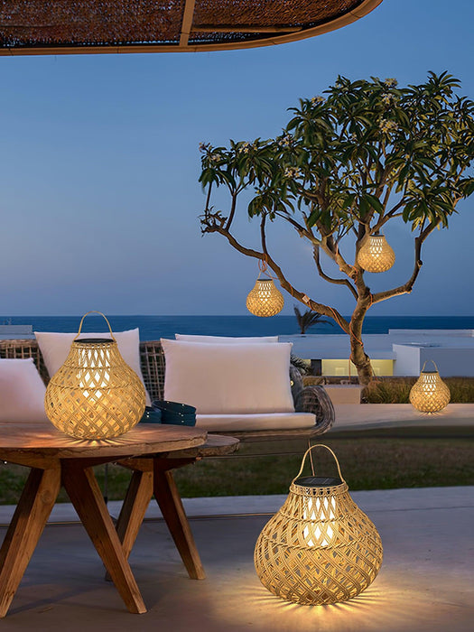 Woven Sphere Lantern Outdoor Lamp - DWHOME