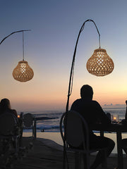 Woven Sphere Lantern Outdoor Lamp-DWHOME