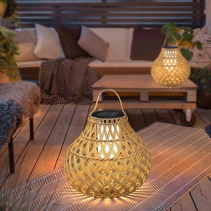 Woven Sphere Lantern Outdoor Lamp - DWHOME