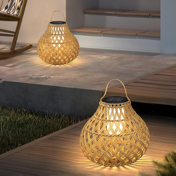 Woven Sphere Lantern Outdoor Lamp - DWHOME