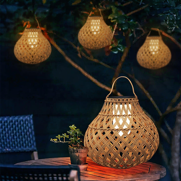 Woven Sphere Lantern Outdoor Lamp - DWHOME