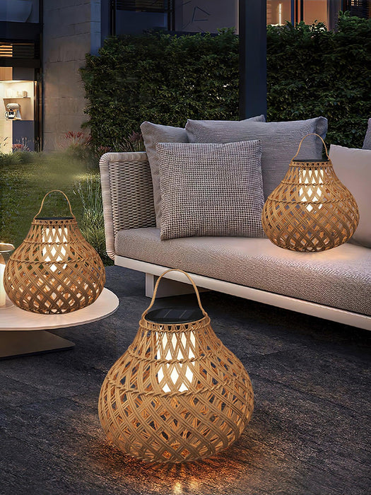 Woven Sphere Lantern Outdoor Lamp - DWHOME