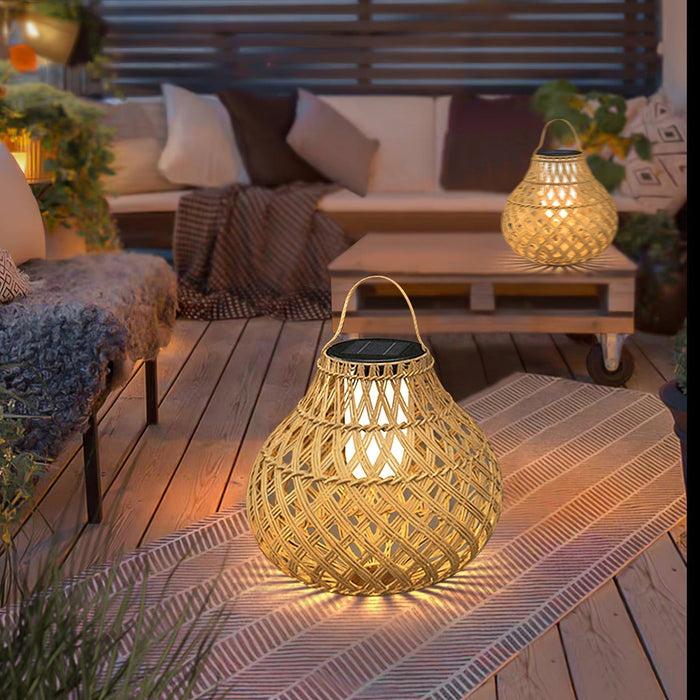 Woven Sphere Lantern Outdoor Lamp - DWHOME