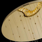 "Plafonnier en cristal dimmable Yasmin pour escalier-DWHOME"