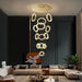 Yasmin Dimmable Crystal Ring Ceiling Light for Staircase-DWHOME