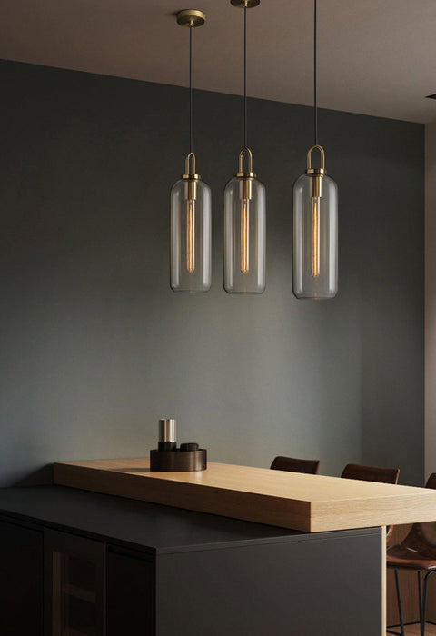 Pendulum Glass Pendant Lamp.