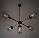 Yngve Five Leaflet Uranium Ceiling Fan Lamp.