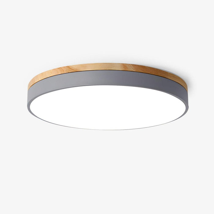 Zara Circular Wood Ceiling Lamp - DWHOME