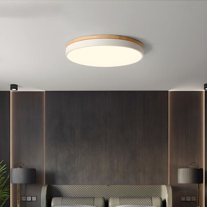 Zara Circular Wood Ceiling Lamp - DWHOME